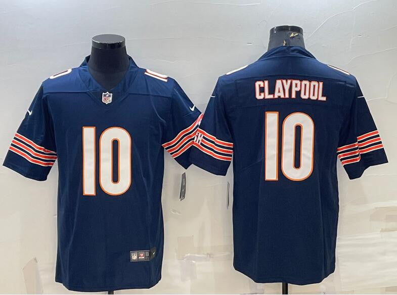 Chase Claypool Chicago Bears navy Vapor jersey