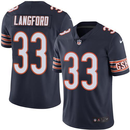 Jeremy Langford Chicago Bears navy Limited jersey