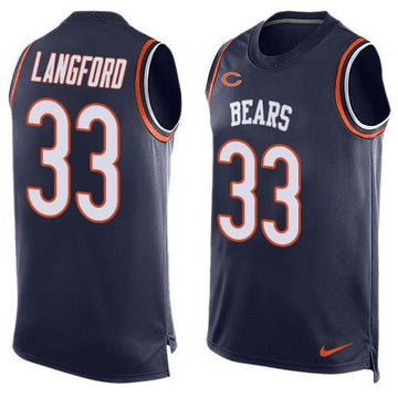Jeremy Langford Chicago Bears navy Limited jersey