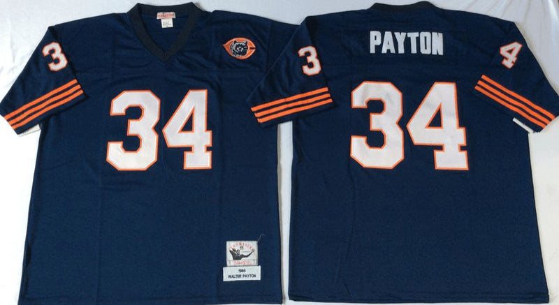Walter Payton Chicago Bears navy Throwback jersey