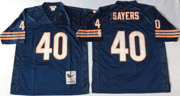 Gale Sayers Chicago Bears navy Throwback jersey