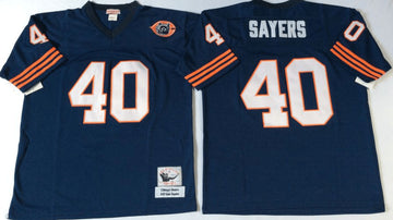 Gale Sayers Chicago Bears navy Throwback jersey