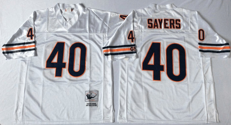 Gale Sayers Chicago Bears white Throwback jersey