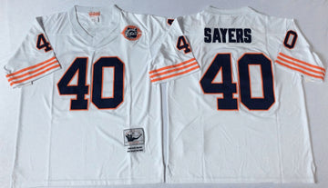 Gale Sayers Chicago Bears white Throwback jersey