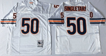 Mike Singletary Chicago Bears white Throwback jersey