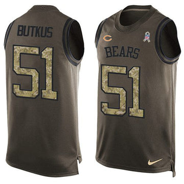 Dick Butkus Chicago Bears green Salute To Service jersey