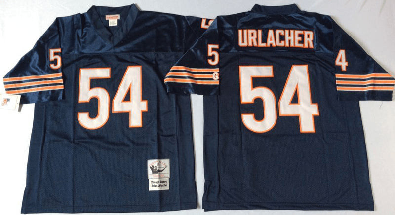 Brian Urlacher Chicago Bears navy Throwback jersey