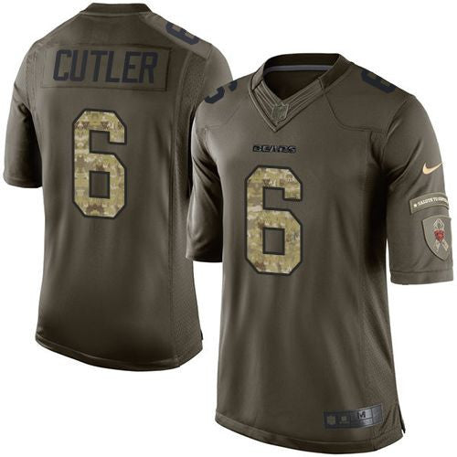 Jay Cutler Chicago Bears green Salute To Service jersey