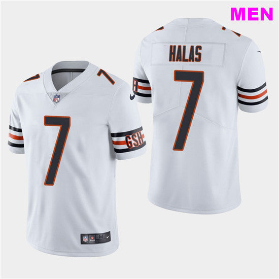 George Halas Chicago Bears white Vapor jersey