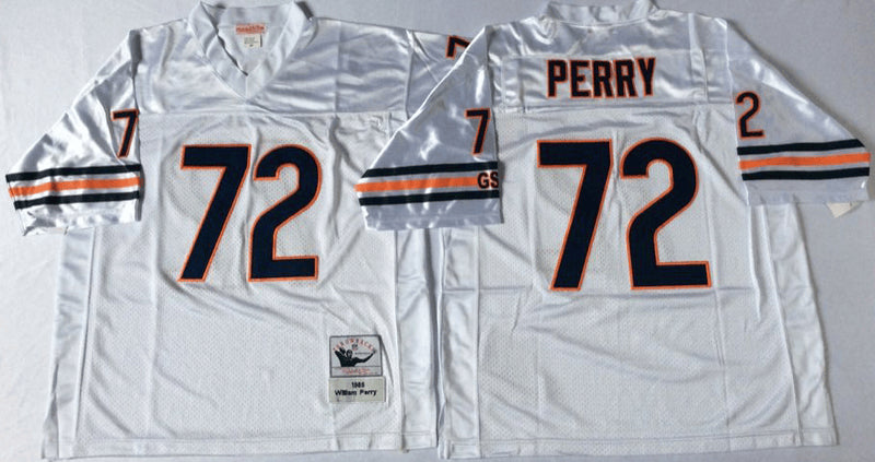 William Perry Chicago Bears white Throwback jersey