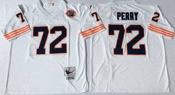 William Perry Chicago Bears white Throwback jersey