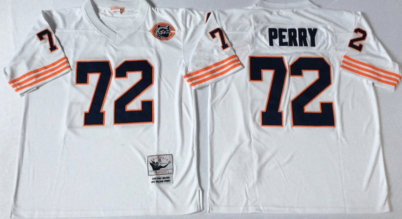 William Perry Chicago Bears white Throwback jersey