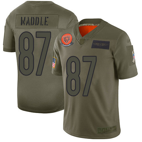 Tom Waddle Chicago Bears camo Salute To Service jersey