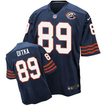 Mike Ditka Chicago Bears navy Elite jersey