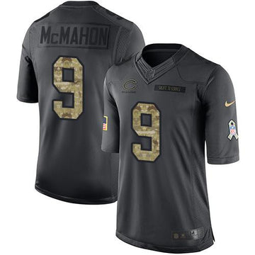 Jim McMahon Chicago Bears black Salute To Service jersey