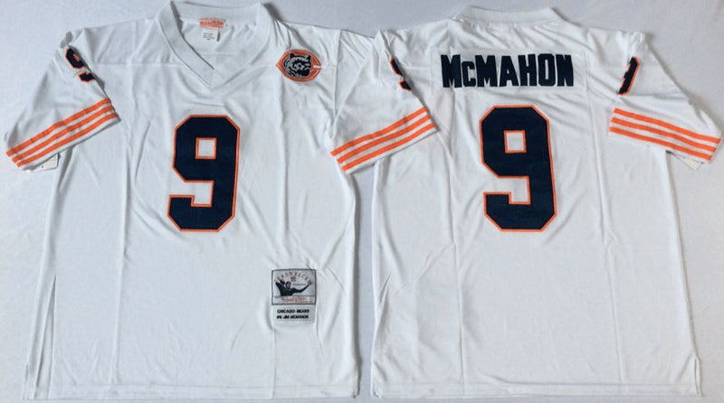 Jim McMahon Chicago Bears white Throwback jersey