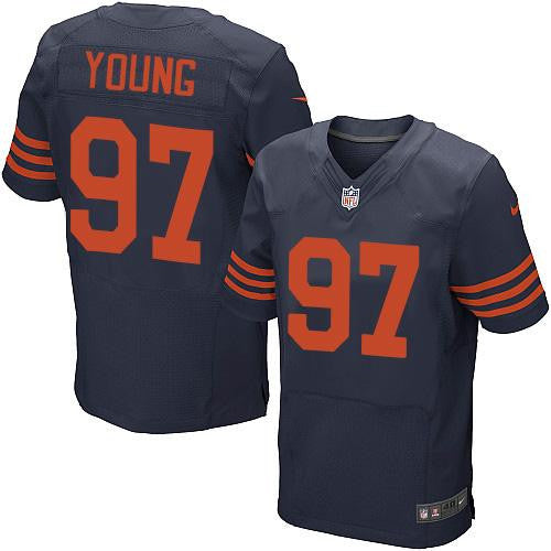 Young Chicago Bears navy Elite jersey