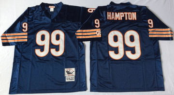 Dan Hampton Chicago Bears navy Throwback jersey