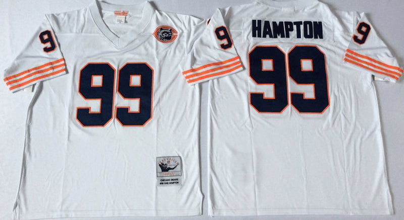 Dan Hampton Chicago Bears white Throwback jersey