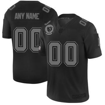 Custom Chicago Bears black Salute To Service jersey