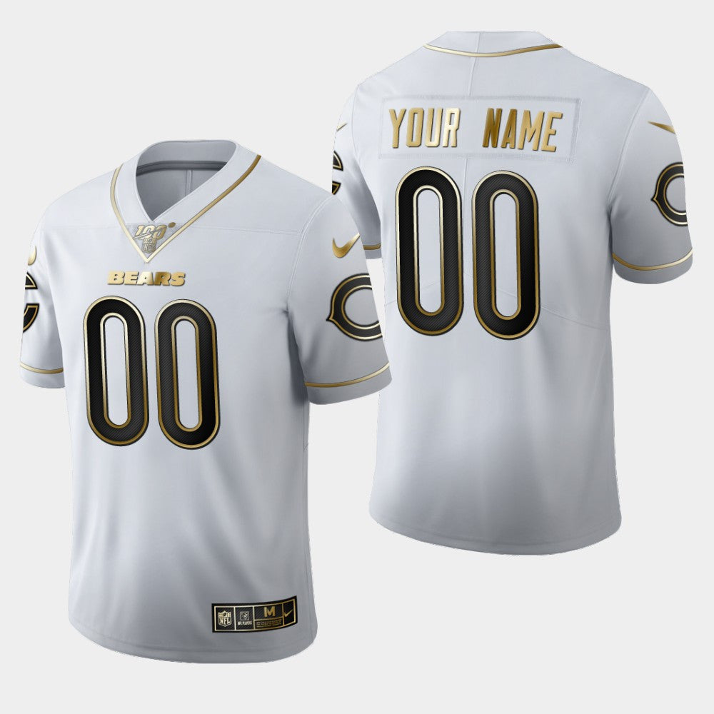 Custom Chicago Bears white Untouchable jersey