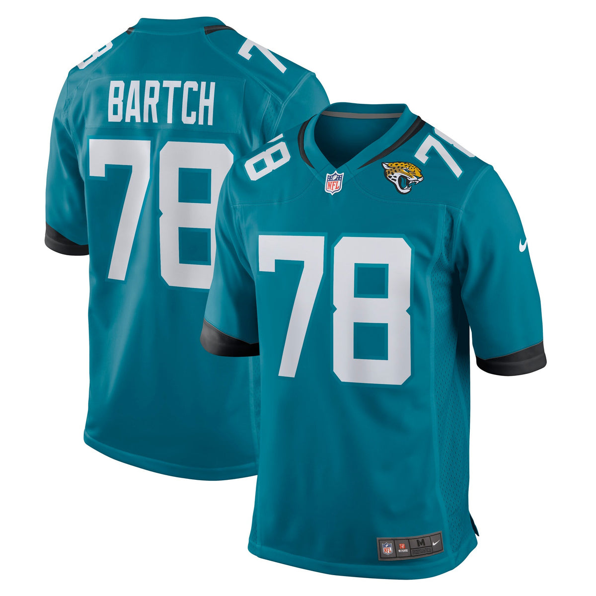 Ben Bartch Jacksonville Jaguars teal jersey
