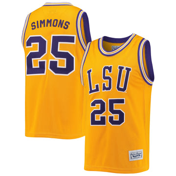 Ben Simmons Original LSU Tigers gold Retro jersey
