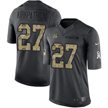 Dre Kirkpatrick Cincinnati Bengals black Salute To Service jersey