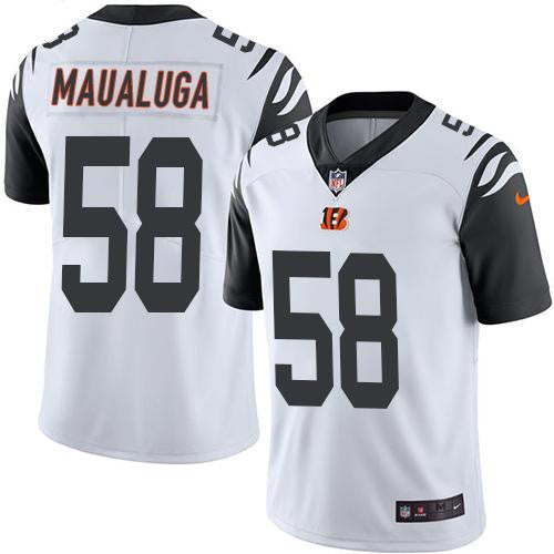Rey Maualuga Cincinnati Bengals white Limited jersey