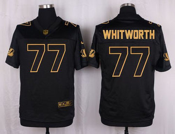 Andrew Whitworth Cincinnati Bengals black Pro Line jersey