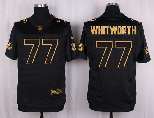 Andrew Whitworth Cincinnati Bengals black Pro Line jersey