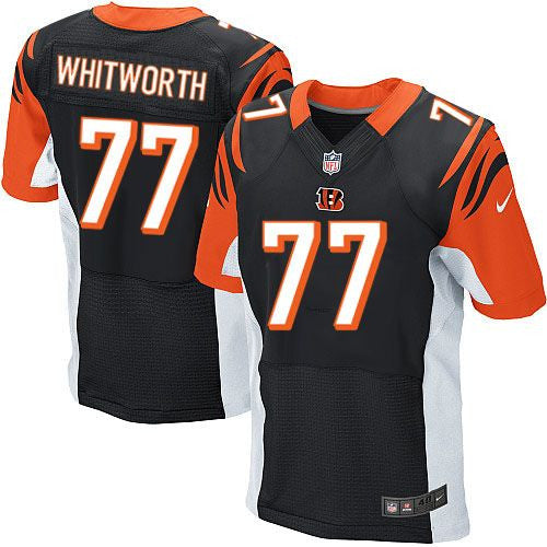 Andrew Whitworth Cincinnati Bengals black Elite jersey