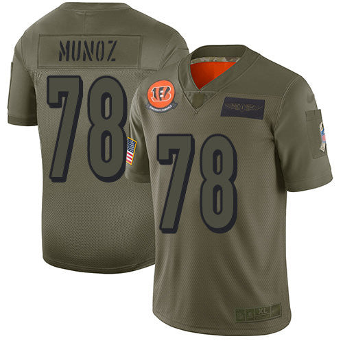 Anthony Munoz Cincinnati Bengals camo Salute To Service jersey