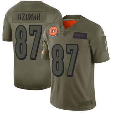C.J. Uzomah Cincinnati Bengals camo Salute To Service jersey