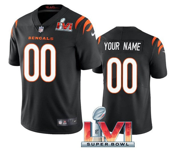 Custom Cincinnati Bengals black Vapor jersey