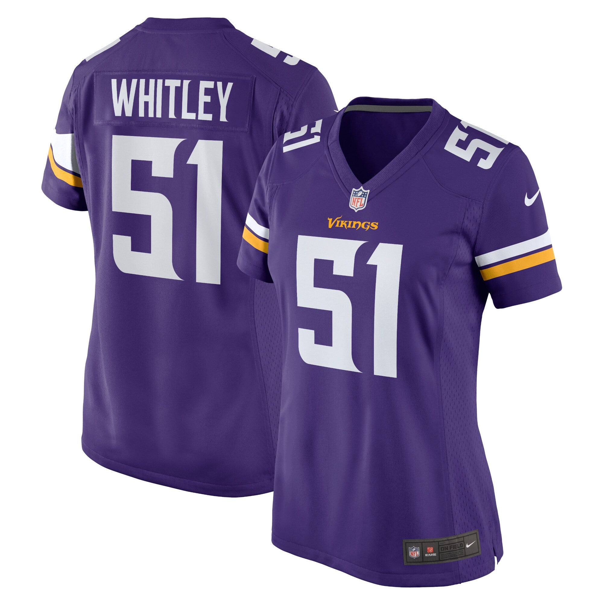 Benton Whitley Minnesota Vikings purple Game jersey