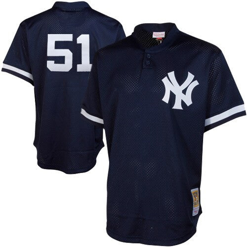 Bernie Williams New York Yankees navy Cooperstown jersey