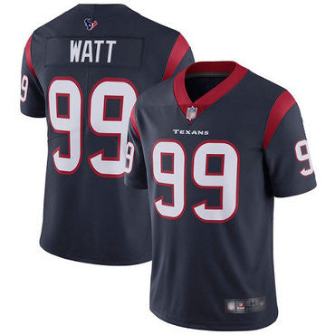 Size J.J. Watt Houston Texans navy Vapor jersey