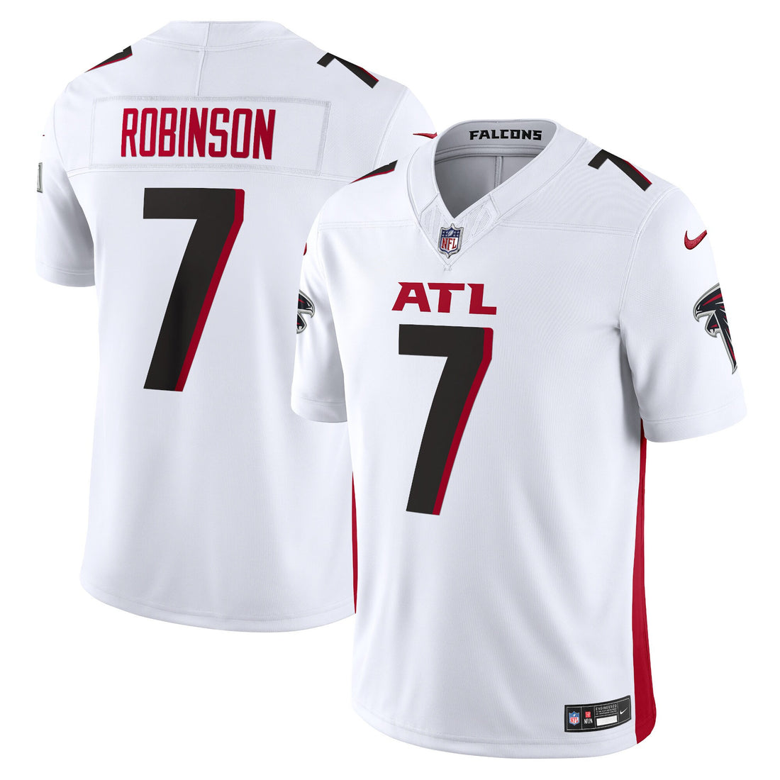 Bijan Robinson Atlanta Falcons white Vapor jersey
