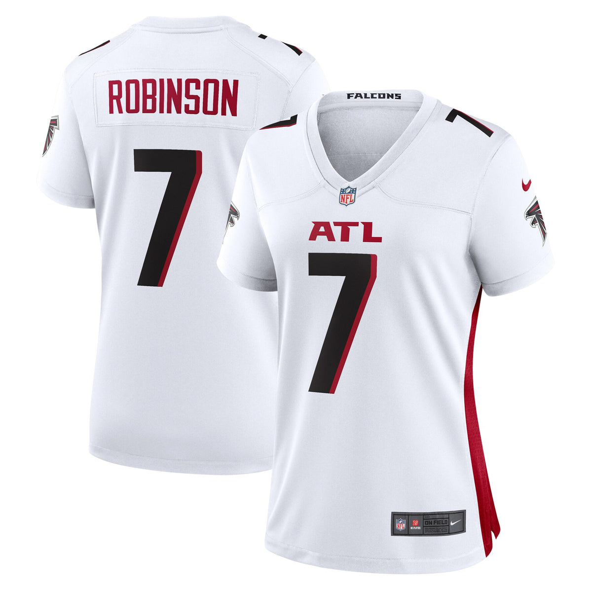 Bijan Robinson Atlanta Falcons white Away jersey