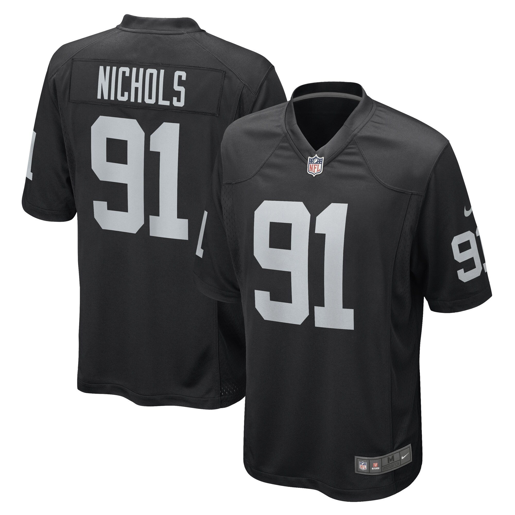 Bilal Nichols Las Vegas Raiders black Game jersey