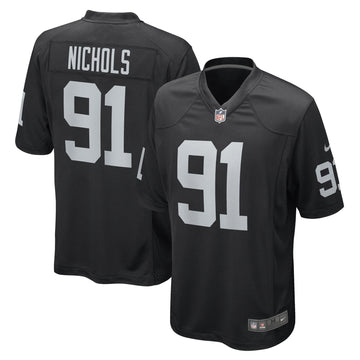 Bilal Nichols Las Vegas Raiders black Game jersey