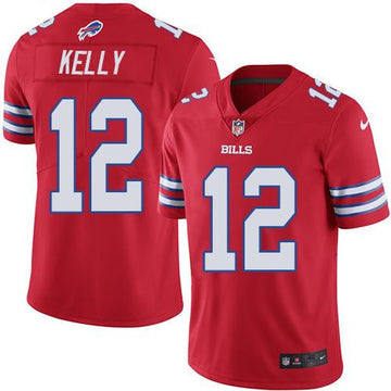 Jim Kelly Buffalo Bills red Elite jersey
