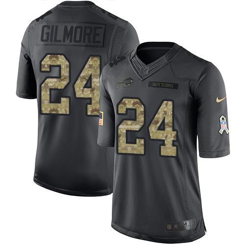 Stephon Gilmore Buffalo Bills black Salute To Service jersey