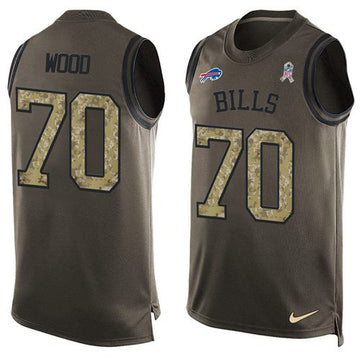 Eric Wood Buffalo Bills green Salute To Service jersey