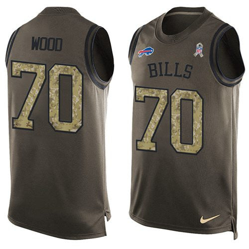 Eric Wood Buffalo Bills green Salute To Service jersey