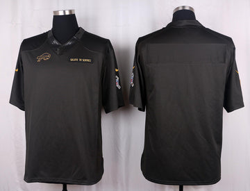 Custom Buffalo Bills anthracite Salute To Service jersey