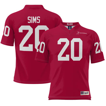 Billy Sims Heisman Oklahoma Sooners crimson jersey