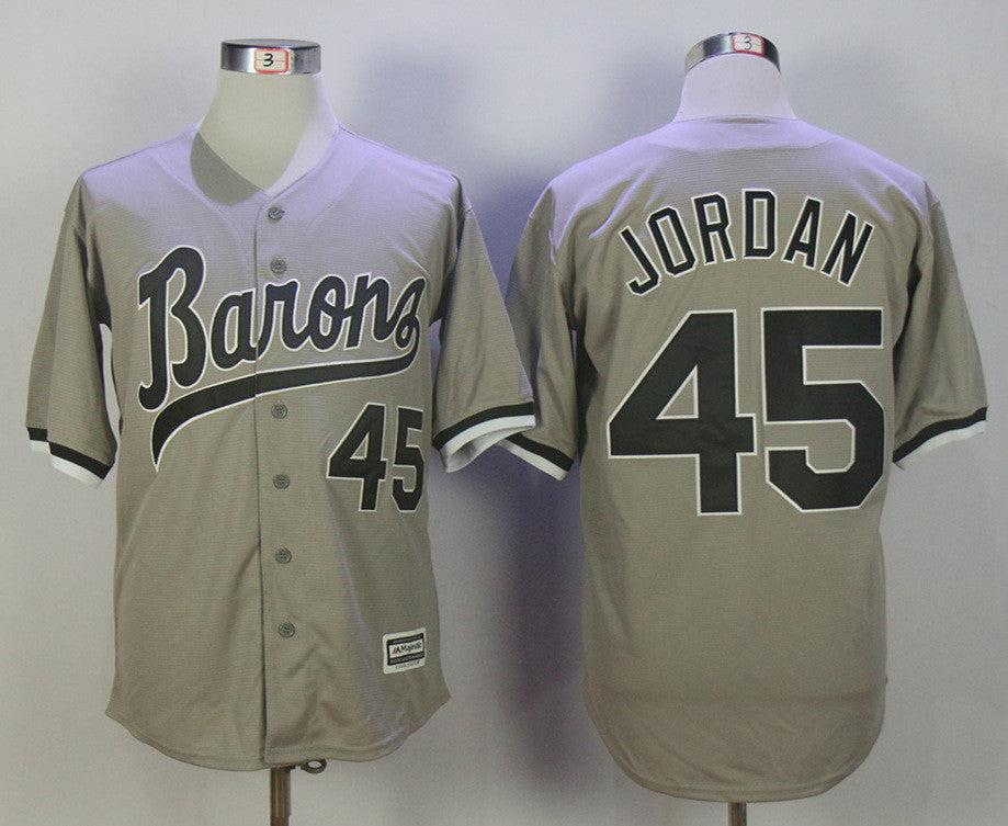 Michael Jordan Birmingham Barons gray jersey