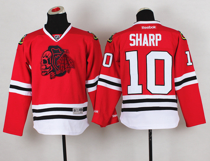 Sharp Chicago Blackhawks red jersey